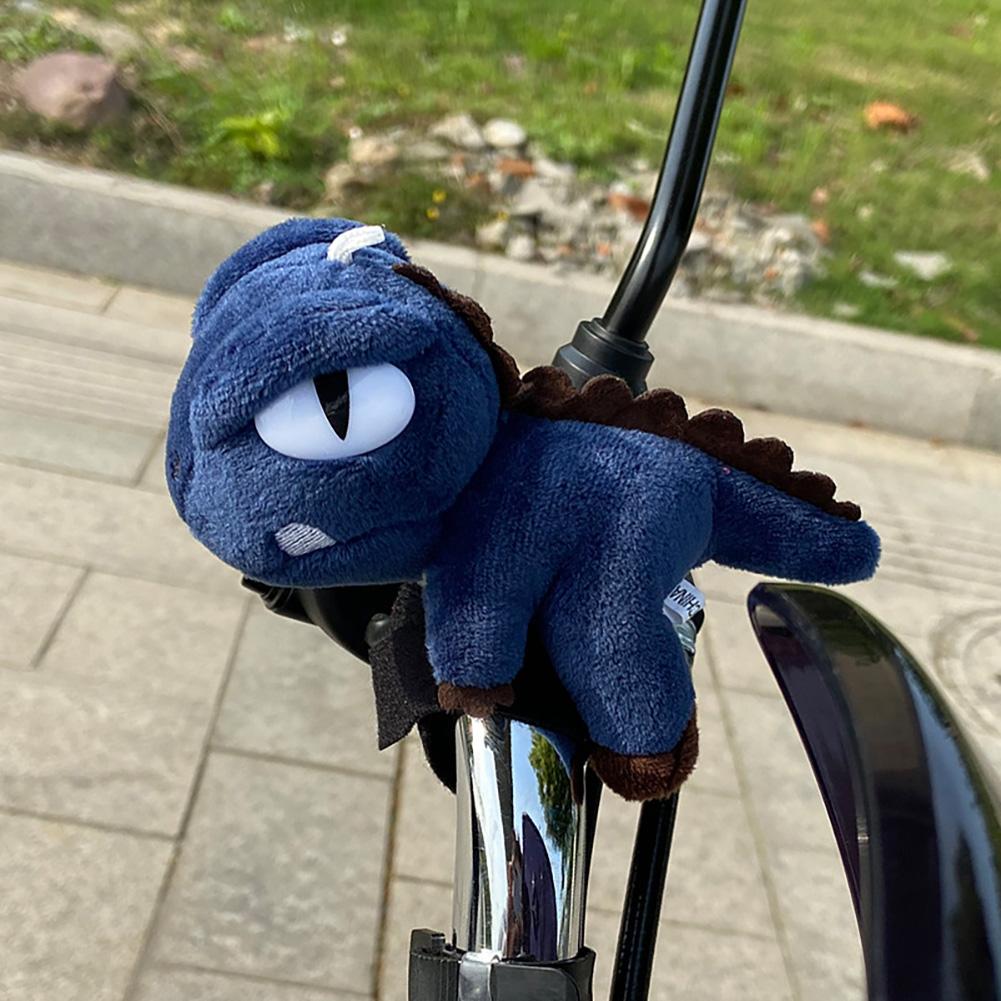 Cute Motorcycle Doll Pendant Bicycle Plush Dinosaur Pendant Decoration Toy Motorcycle Handlebar Decor Tail Turn Signal Pendants