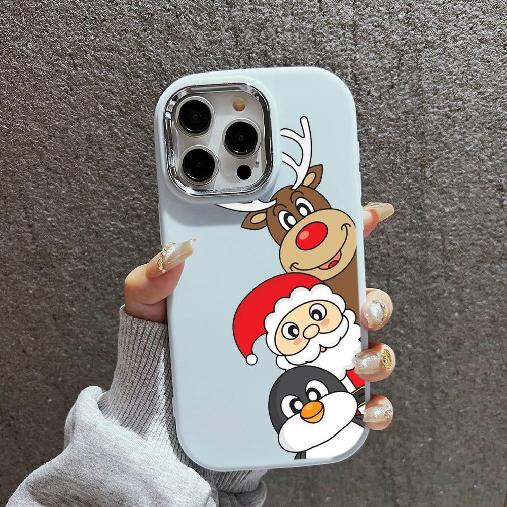 N102 Счастливого Рождества и Нового года Мягкие чехлы для телефонов iPhone 16 Pro — фото 15