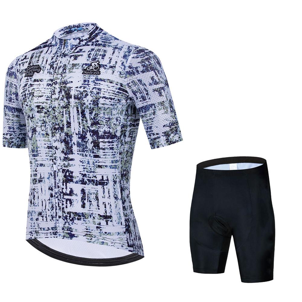 2026 Sommar Cykeldräkt Andningsbar Herr Mountainbike Kortärmad Hängselshorts Landsvägscykel Kläder