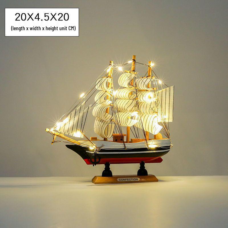 Oturma Odası veya Açılış Töreni İçin Mezuniyet Sezonu Ahşap Yelkenli Süsü