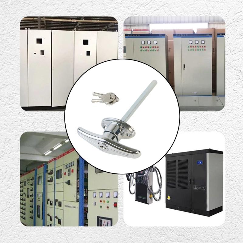 Heavy Type Garage Door Lock Set Zincs Alloys Material Part Includes 2 Key For Easy Operation And Durability