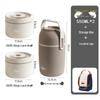 Large Capacity Multilayer 304 Stainless Steel Insulated Lunch Box for Office & Students