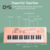 Elektronisches Klaviertastatur-Spielzeug für Kinder mit Mikrofon, 37 Tasten, multifunktionales Musikinstrument, Spielzeug für Kleinkinder, Jungen und Mädchen, USB-Akku, pädagogisch