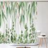 3D Tropical Green Plant Leaf Palm Cactus Bathroom Shower Curtain Home Decor Curtain Waterproof Fabric Shower Curtains With Hook