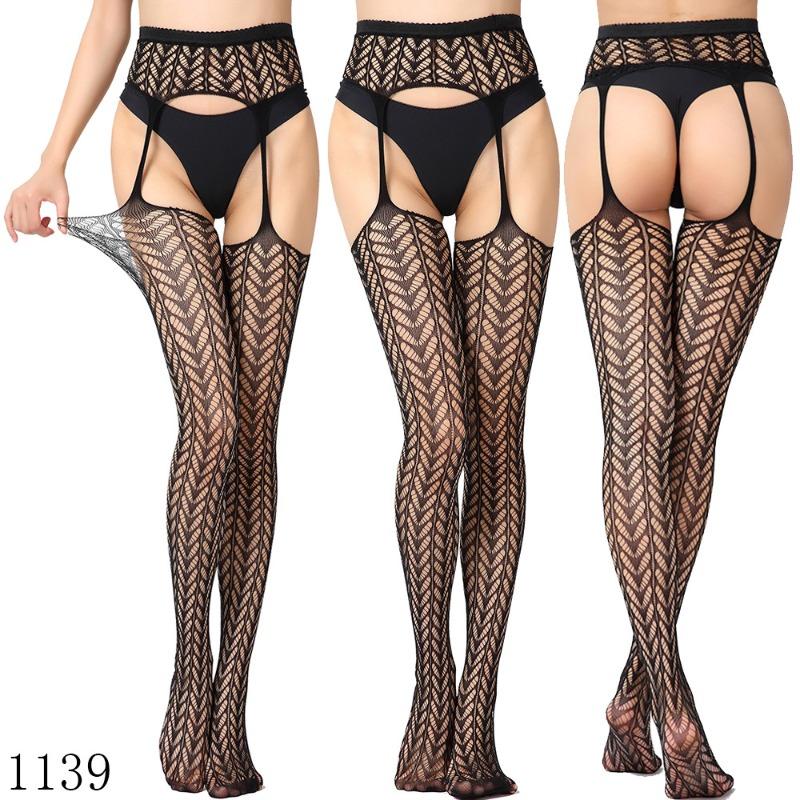Sex Underwear Sexy Large Size Garters High-end Thickened Sexy Women's Sex Stockings, Suspender Panties Net Socks