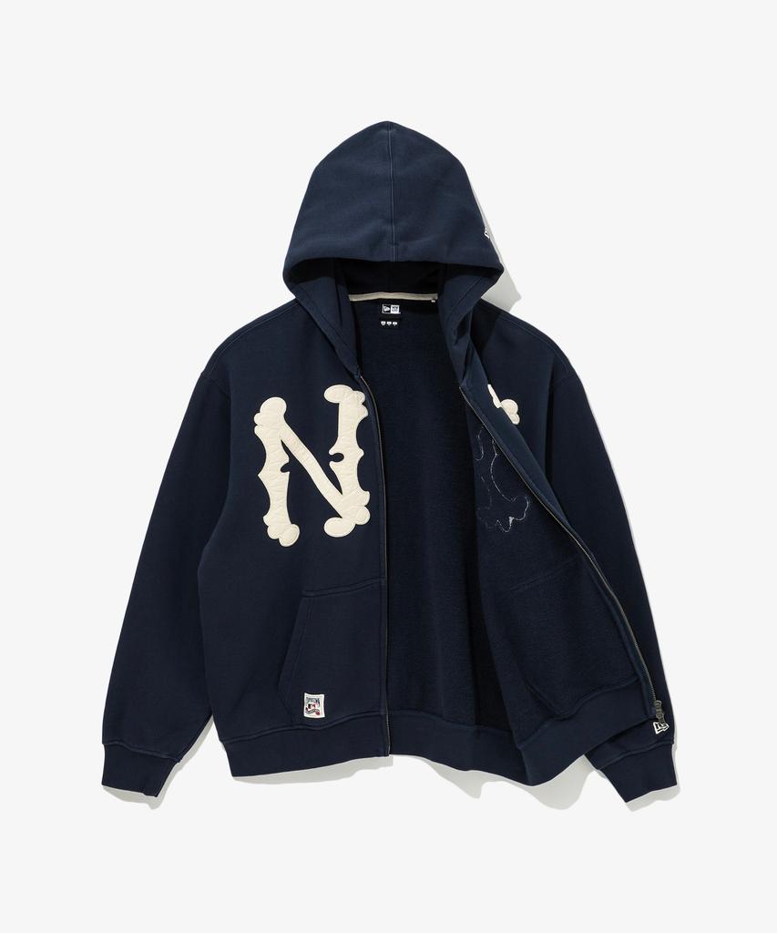 New Era Mlb Cooperstown New York Yankees Highlanders Zip-Up Hoodie Navy