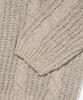 OTHERFITS Cable High-Neck Knit Zip-Up (Beige)
