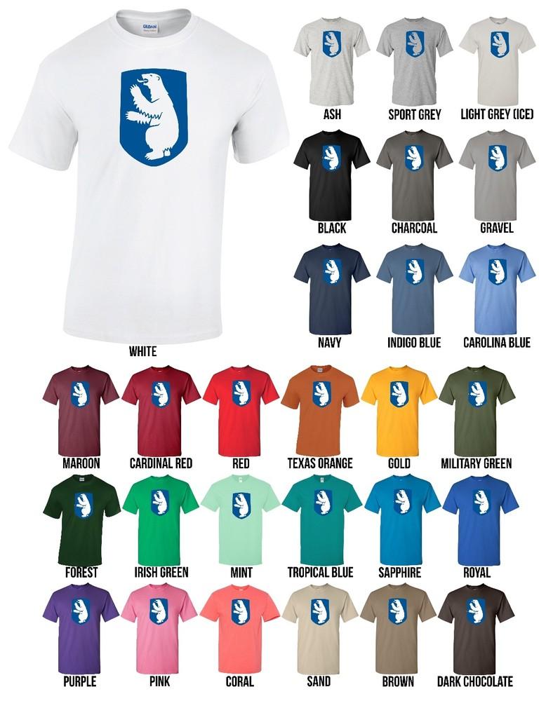 Greenland Coat of Arms  Polar Bear Flag Tee - NEW - MANY COLORS Unisex T-Shirt XXXXL