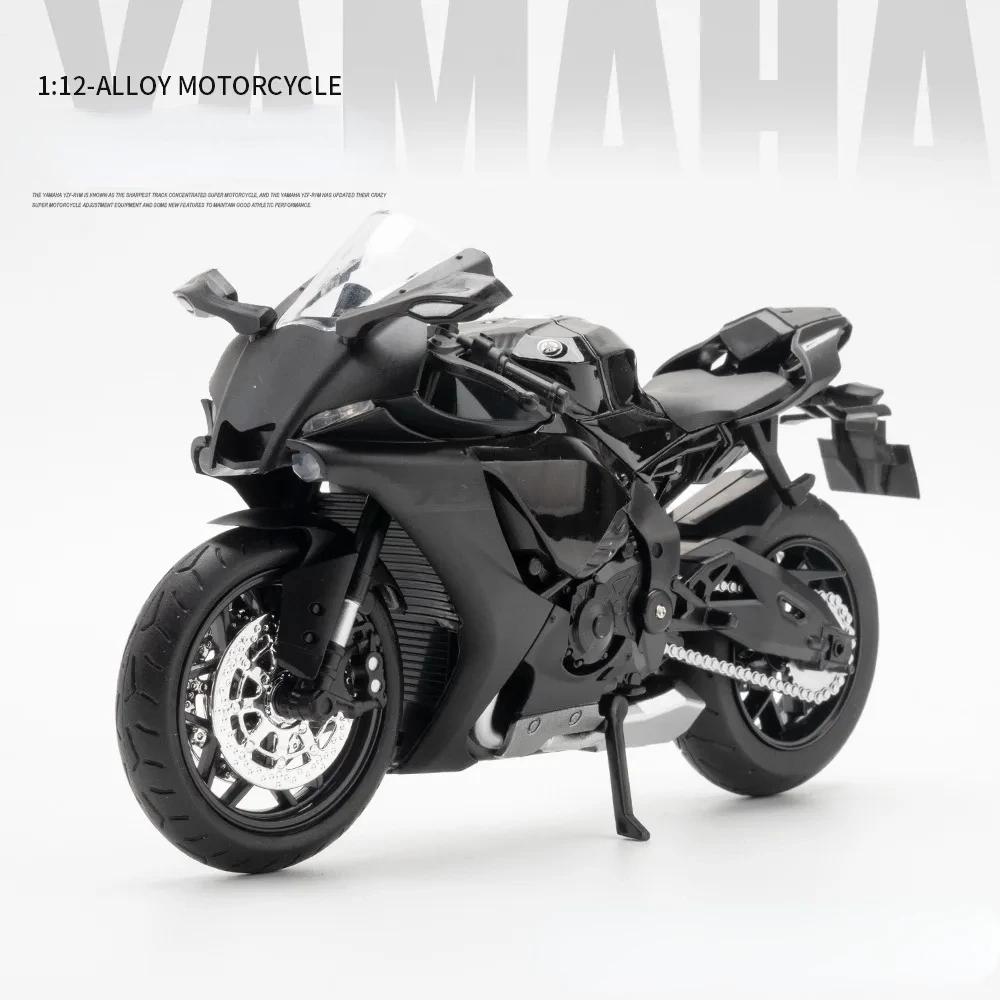 1/12 YAMAHA R1 Motocicletă Aliaj Mașină Jucării Metal Diecasts Motociclete Model cu Lumină și Sunet Vehicul pentru Copii Cadouri M33