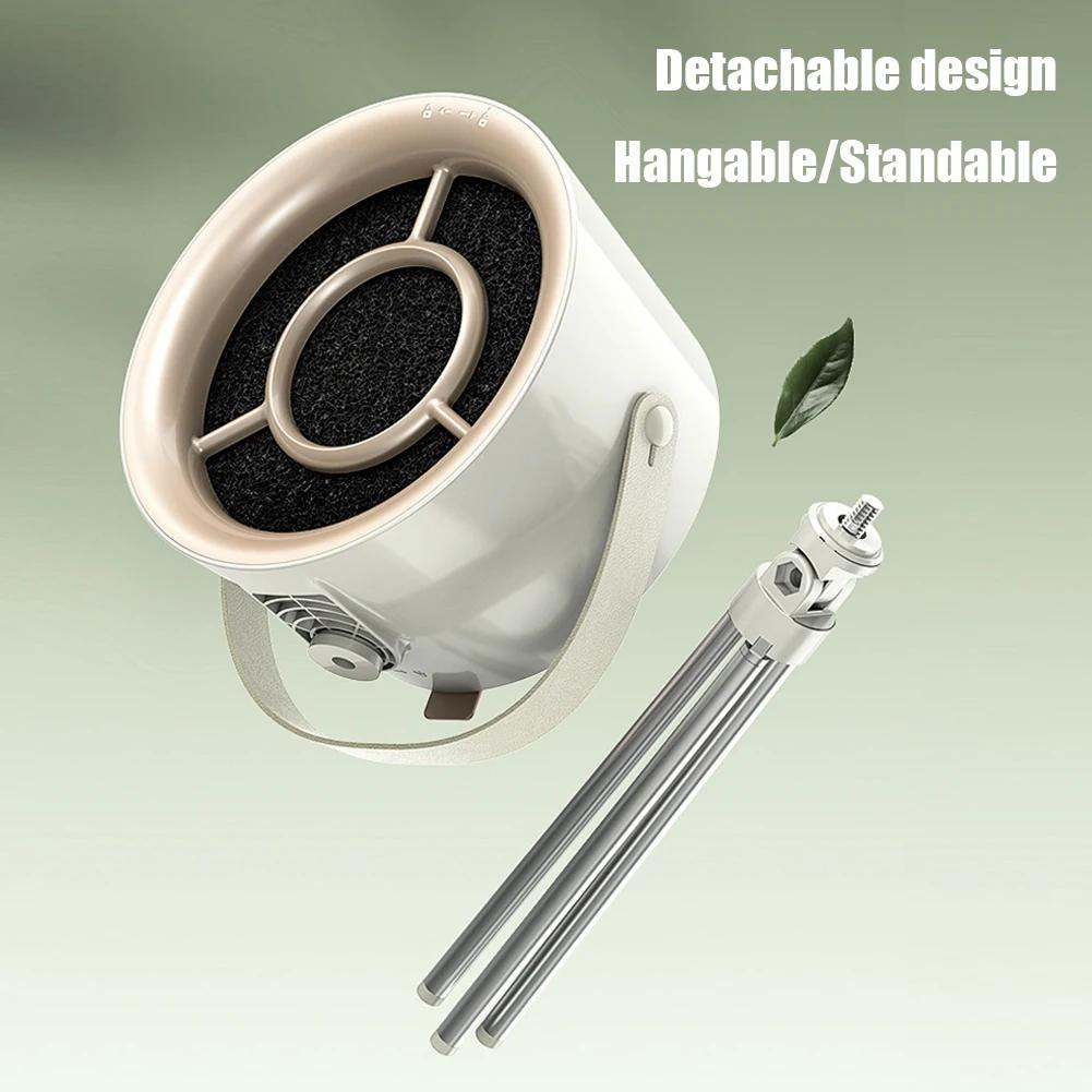 Desktop Range Hood Small Cooker Hood Large Suction USB Charging Portable Exhaust Fan with Filter 3 Gear for Indoor BBQ Hot Pot