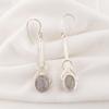 Black Rutile Earrings, Handmade Gemstone Earrings, 925 Solid Sterling Silver Earrings Antique Jewelry, For Anniversary Gift