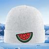 Watermelon Slice Black Seeds Red Yummy Unisex Women Unisex Knitted Hat Beanie Pullover Cap Winter Thermal Warm Christmas Outdoor Cy
