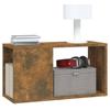 816029 vidaXL Meuble TV Chêne fumé 60x24x32 cm Bois d'ingénierie