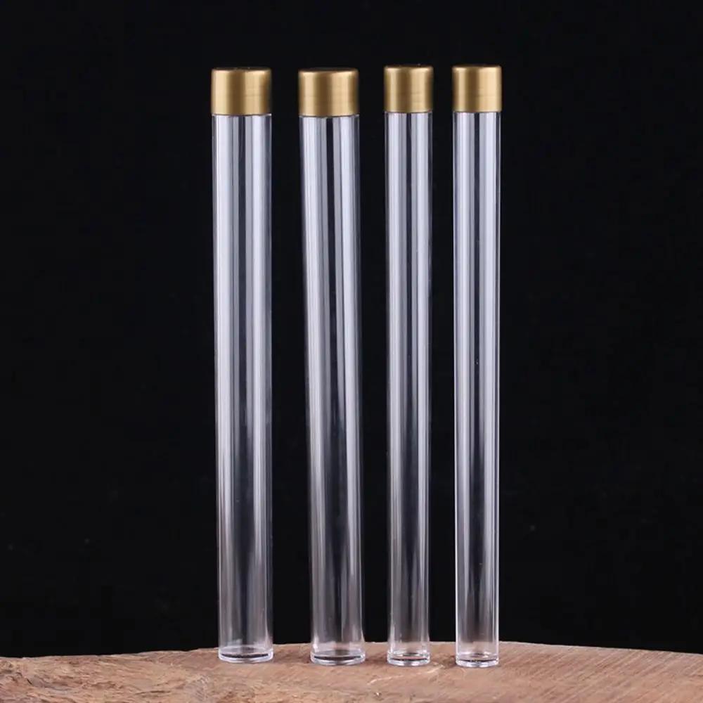 Simple Acrylic Incense Stick Tube Transparent with Detachable Airtight Lid Joss Stick Storage Tube Incense Holder