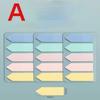 300Pcs/ 3Sheet Muticolor Convenience Sticker Index Label Sticky Note Paper School Student Write Record Memo Stationery