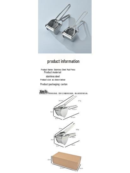 Stainless Steel Multi-Functional Potato Masher & Lemon Juicer