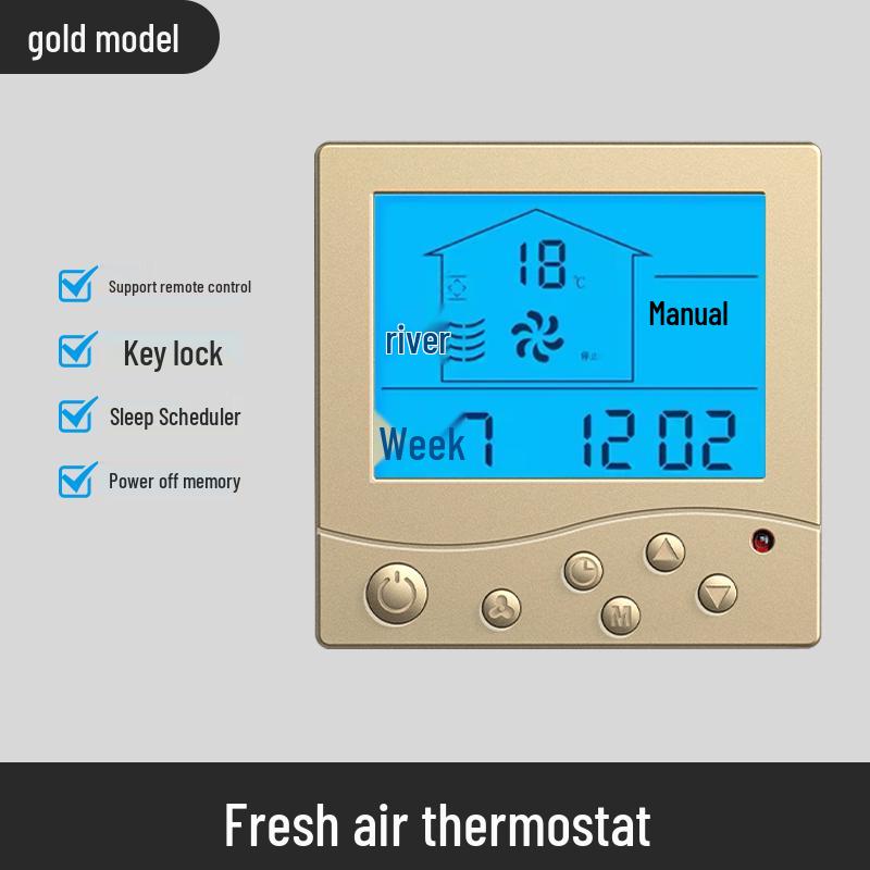 Universal Dual-Speed Exhaust Fan with Remote & LCD Control Panel