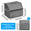 Heavy Duty Universal Size Multi Pocket Sewing Machine Protector Dustproof Cover Case With Top Handle And Washable Design