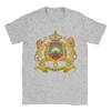 Vintage TShirt Summer Coat of Arms of Morocco Lion TShirts Cotton Tshirt for Men Aesthetic Cheap Print Short Sleeve Tees