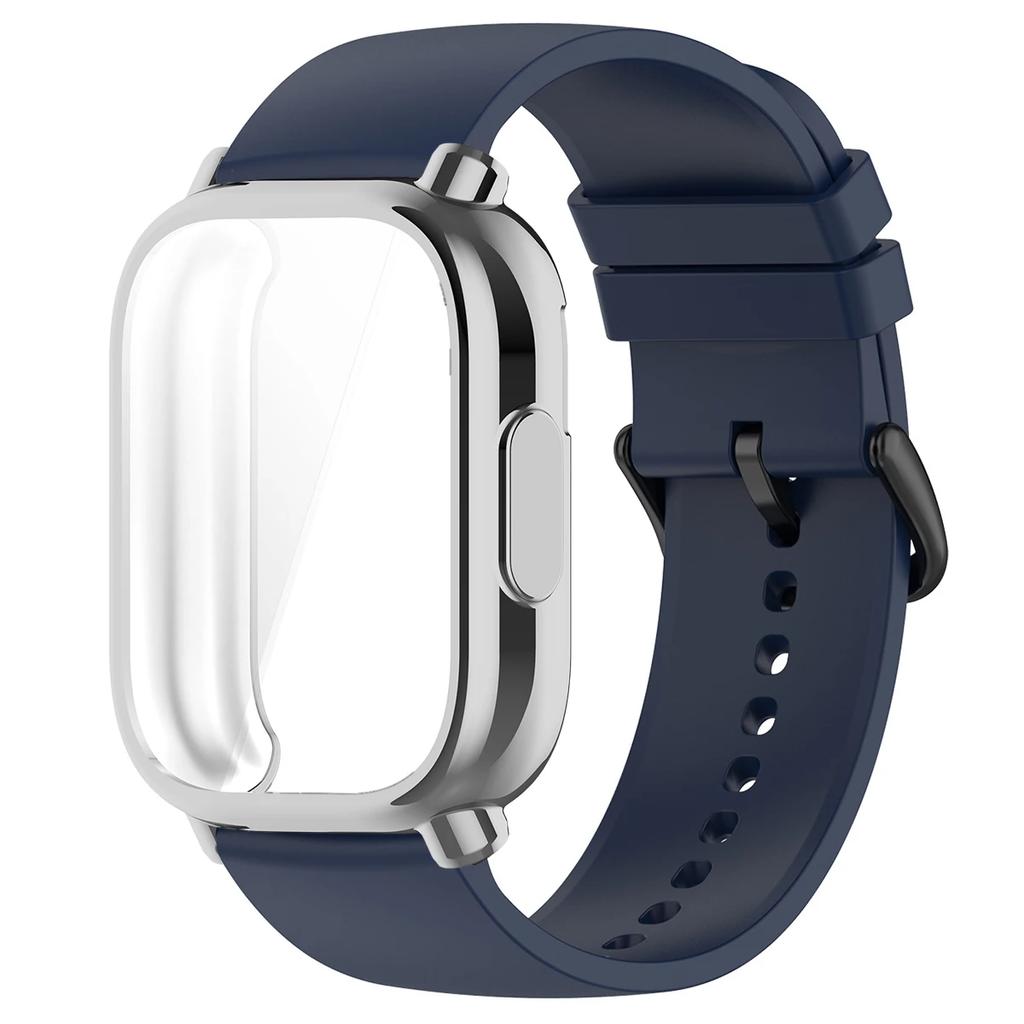 22mm Silicone Strap With Case For Xiaomi Redmi Watch 5 Active Lite Smart Watch Wrist Band And Case For Redmi Watch 5 Lite Active