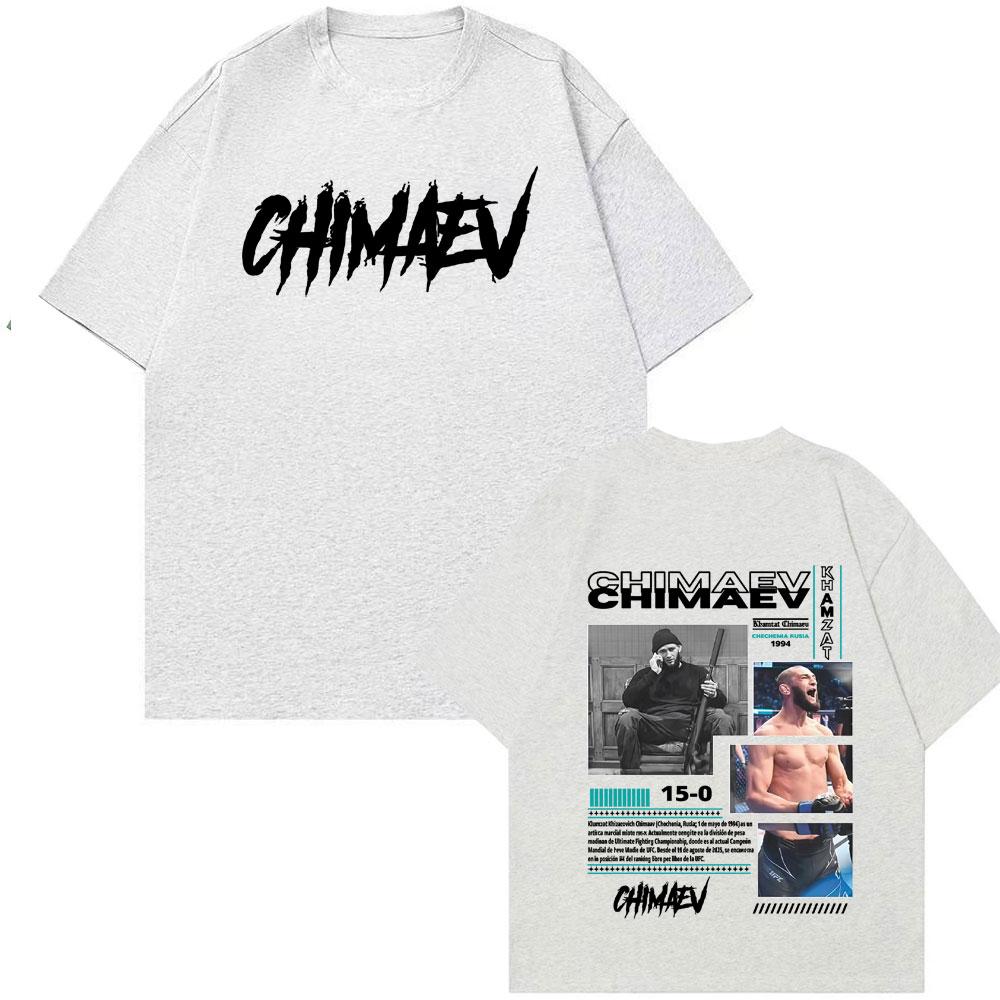 T-shirt Grafiche Unisex Khamzat Chimaev Moda Estiva Hip Hop Tendenze T-shirt di Alta Qualità Oversize Comfort