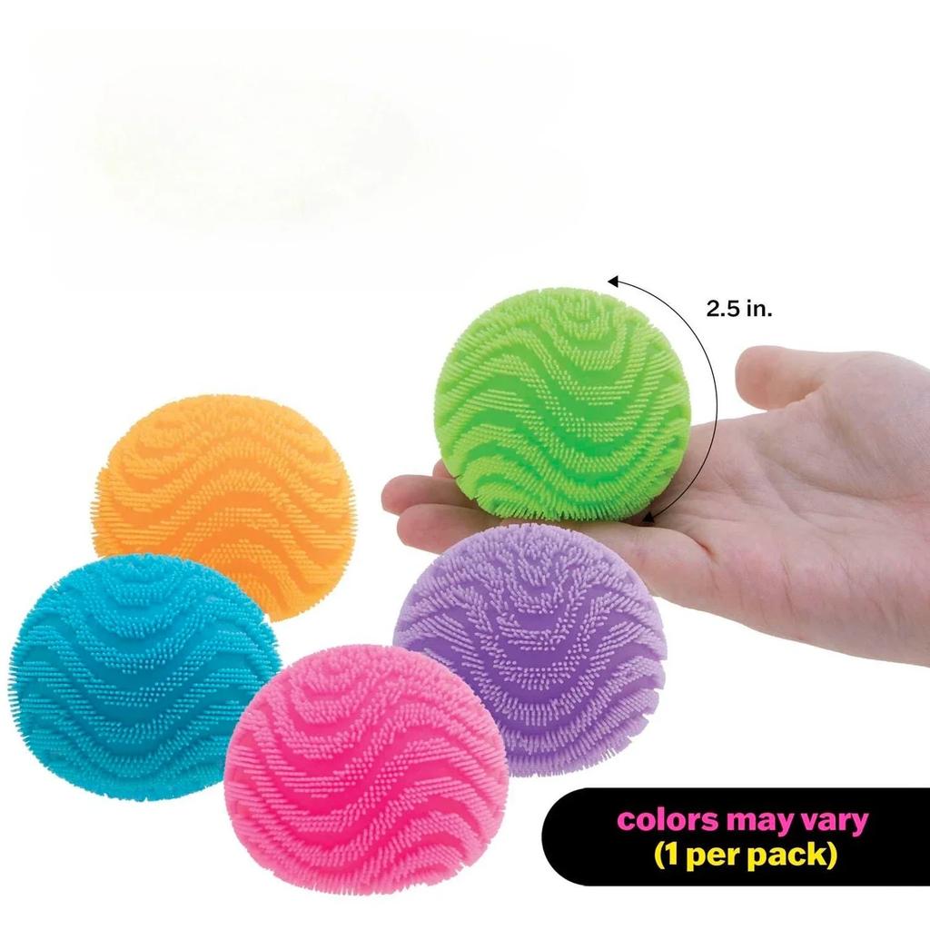 New Nee Doh Fuzz Ball Squeeze Toy Soft Fluffy Flower Power Portable Stress Relief Relieves Anxiety Fidget Squishy Toy Decor Gift