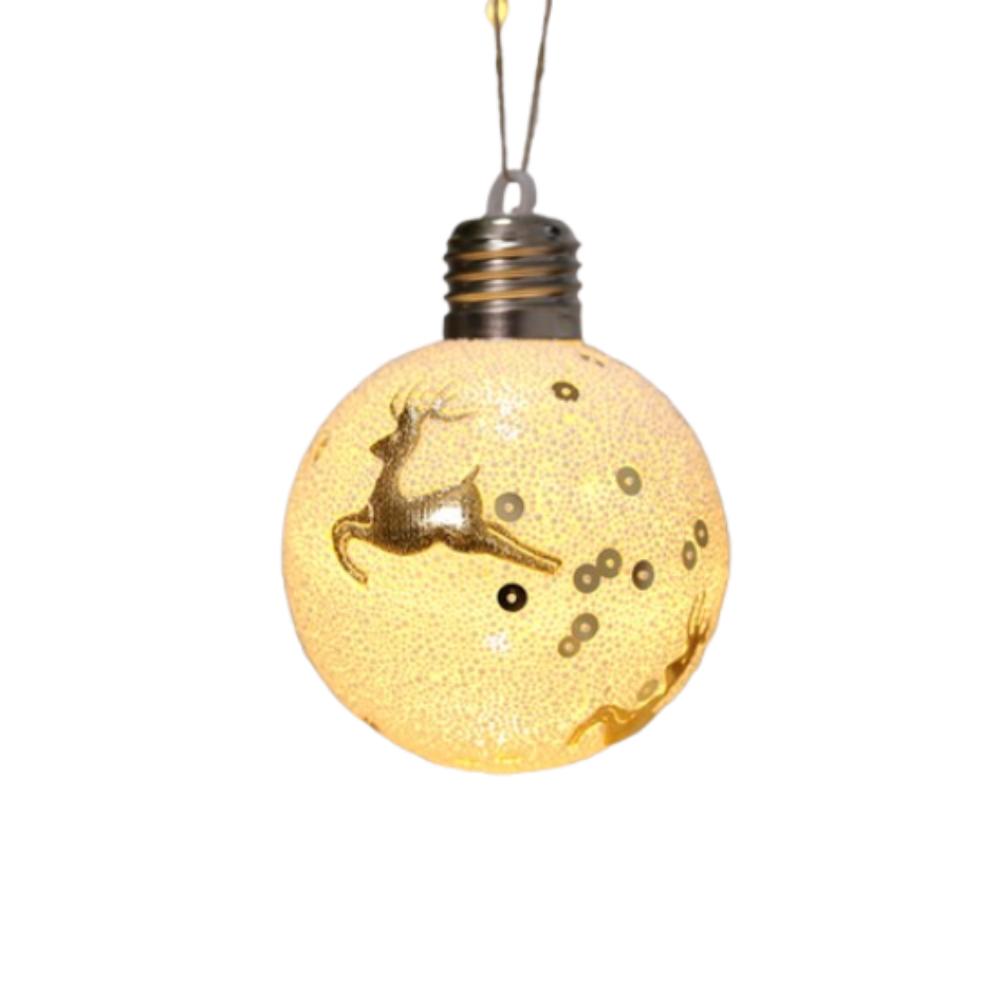 

2 шт. Светящиеся рождественские шары, подвески, рождественские украшения, шары, огни, декор для праздничной вечеринки Elk