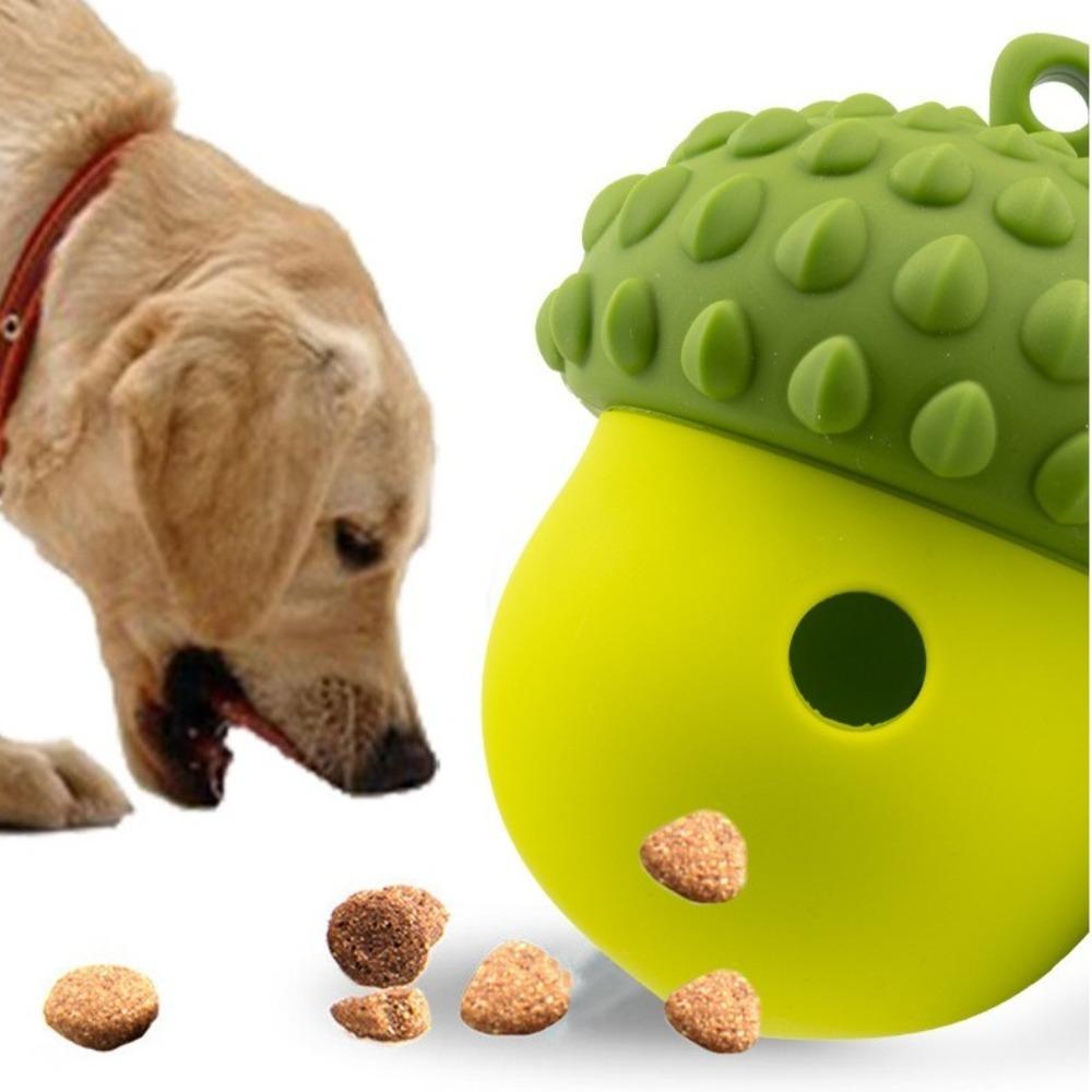 Durable Dog Toys Chew Balls Silicone Puppy Teething Toys Treat Dispensing Ball for Small Dogs