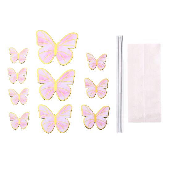 Cake Topper Anti-fall Innovative Lightweight Realistic Butterfly Baking Insert Card Party Decor