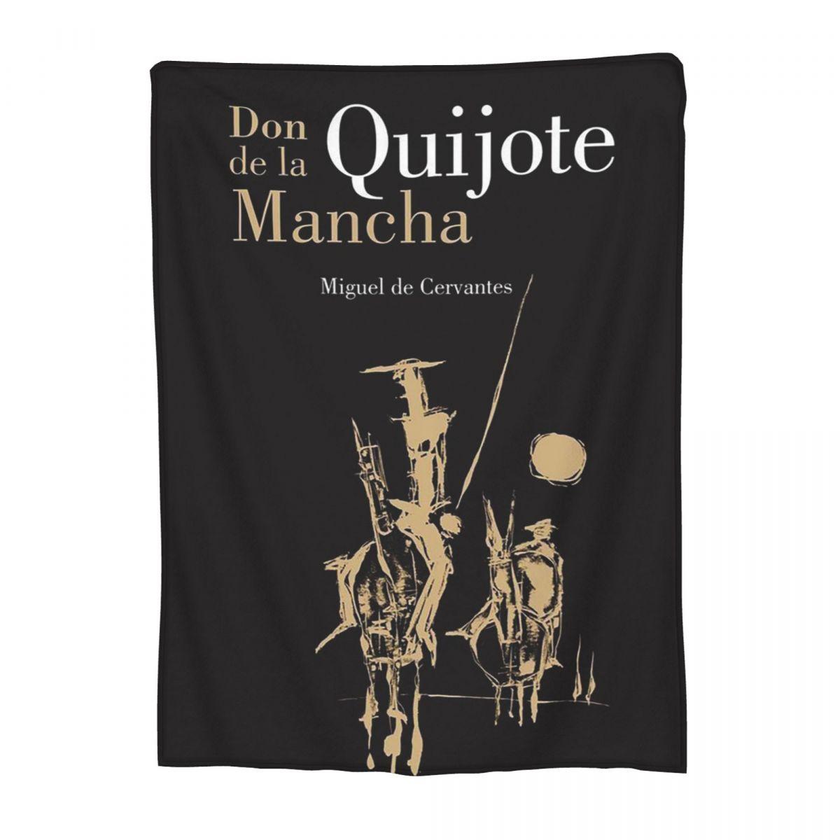 Don Quixote Blanket Fleece Sofa Throw Blanket Portable Throw Blankets for Home Bedroom Travel Throws Bedspread Quilt Size: 75*100cm, Weight: 230 GSM