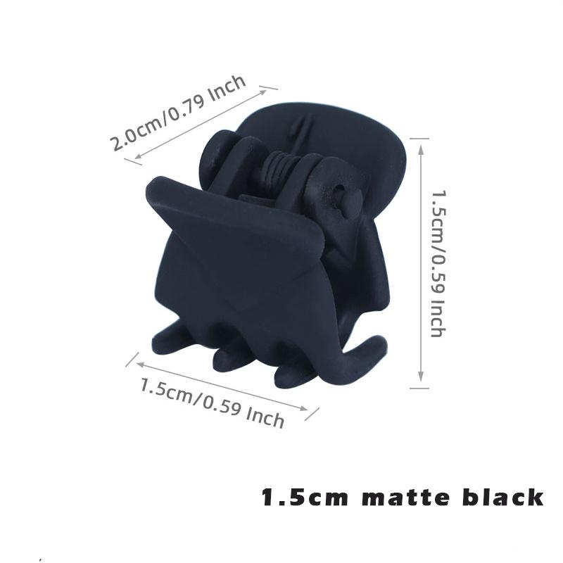 10-20Pcs Hair Claw Clips for Women Girls 1cm 1.5cm Black Brown Transparent Plastic Clamp for Ladies Headwear Hair Accessories