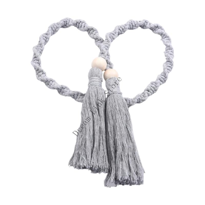 Curtain Tiebacks Rope,Decorative Handmade Tie Backs Curtain Holdbacks Holders Cord for Window Drapes Outdoor Indoor