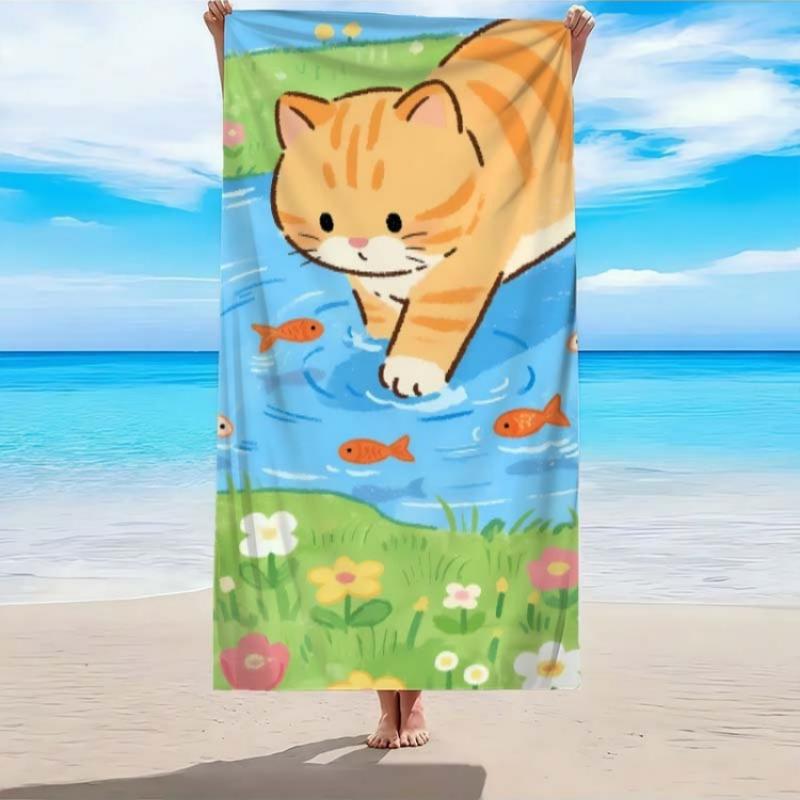 

Pattern Beach Towel, Super Absorbent Beach Towel,Comfortable and Practical Quick-Dry Swimming Towel, Thick, Soft, and Cute Beach W30*H60(CM)