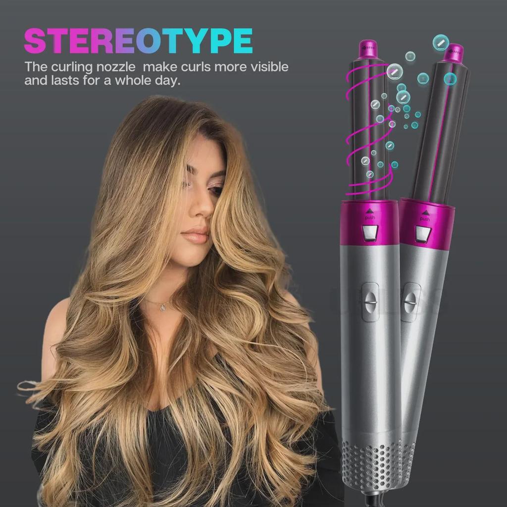 5-in-1 Multifunctional Hot Air Hair Dryer & Curler