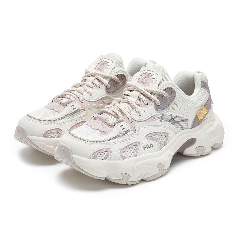 New FILA TORNADO Abrasion Resistant, Breathable, Lightweight Low top Casual Shoes Women's White Pink F12W531143FCT
