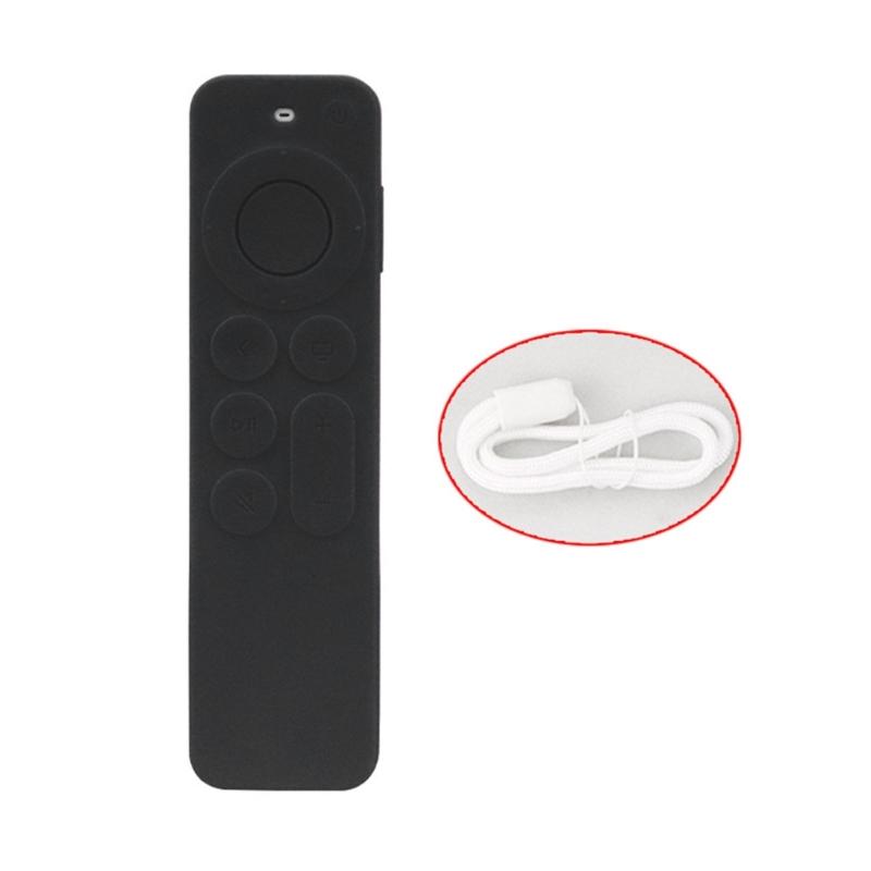 Protective Silicone Cover for Apple TV 4K 6Th 2021 Smart TV Remote Control Shockproof Skin-Friendly Silica-gal Case