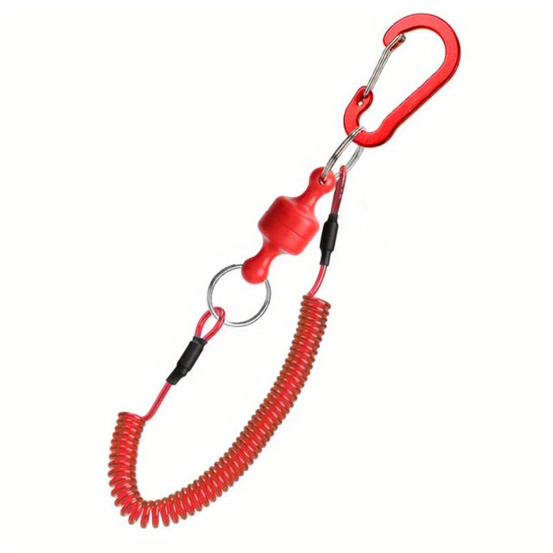 

Fishing Anti-Loss Rope for Carp Fishing Tools, Outdoor Fishing Gear with Quick-Release Strong Portable Buckle красный