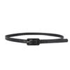 Slim Side PU Leather Belt Korean Style Candy Color Waistband Simple Thin Waist Belt  Daily