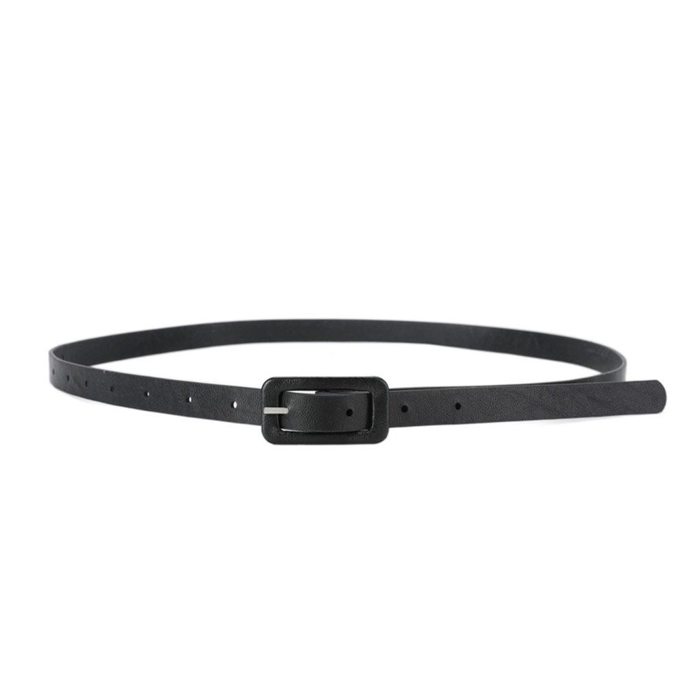Slim Side PU Leather Belt Korean Style Candy Color Waistband Simple Thin Waist Belt Daily