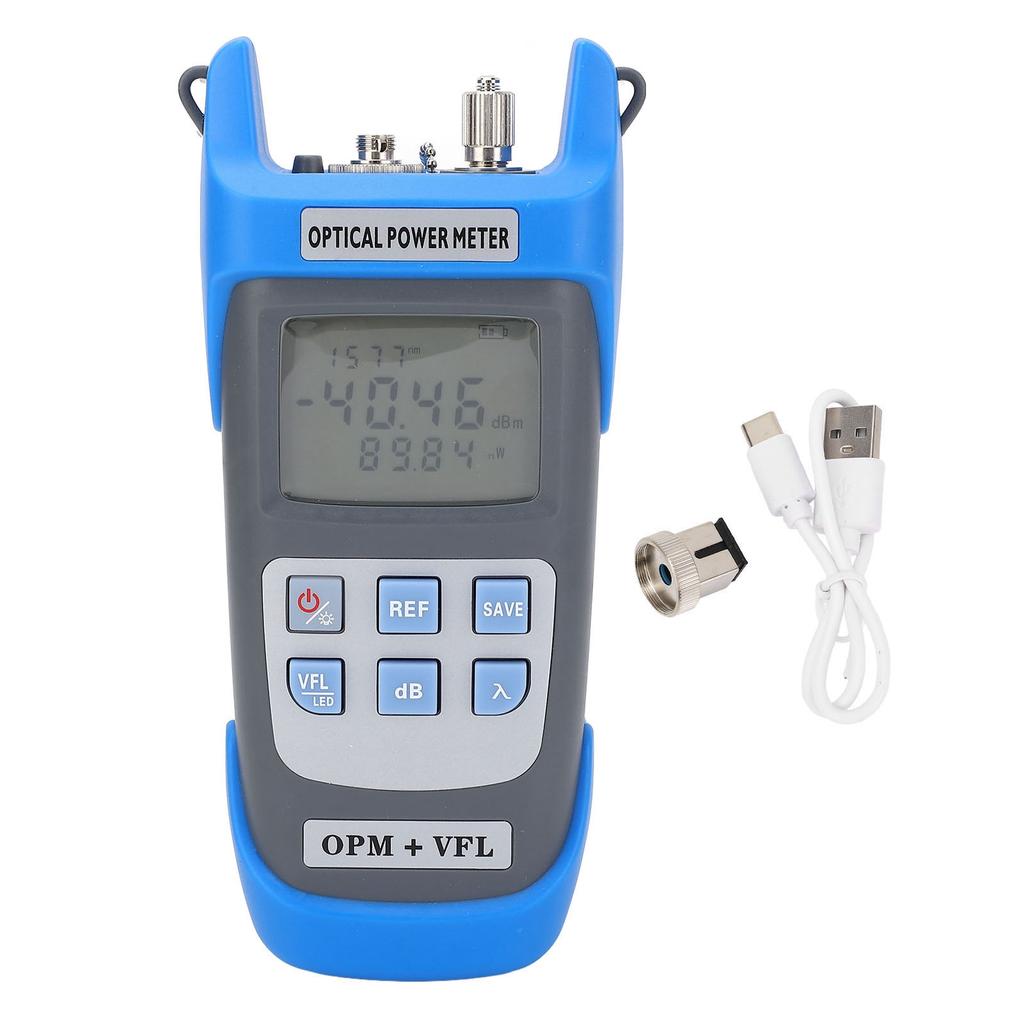 3 in 1 Fiber Optic Tester -50 To +26dBm Optical Power Meter 30mW 30km Visual Fault Locator OPM and V