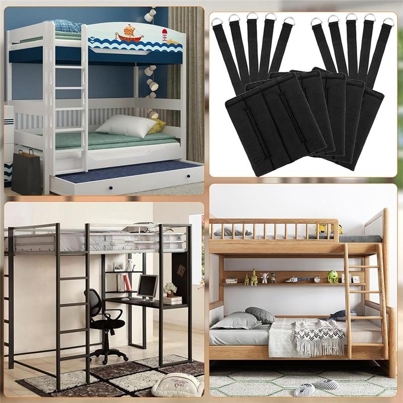 HHO-Ladder Pads(5PCS), Soft Cover With 10 Adjustable Straps, Bunk Bed Ladder Covers, Comfortable Step Pads