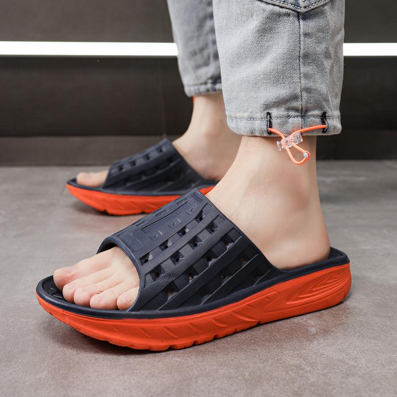 Brand Men Slippers Fashion Summer Outdoor Beach Sandals Male Anti-slip Flip Flops Man Soft Bottom Casual Shoes Luxury Slippers