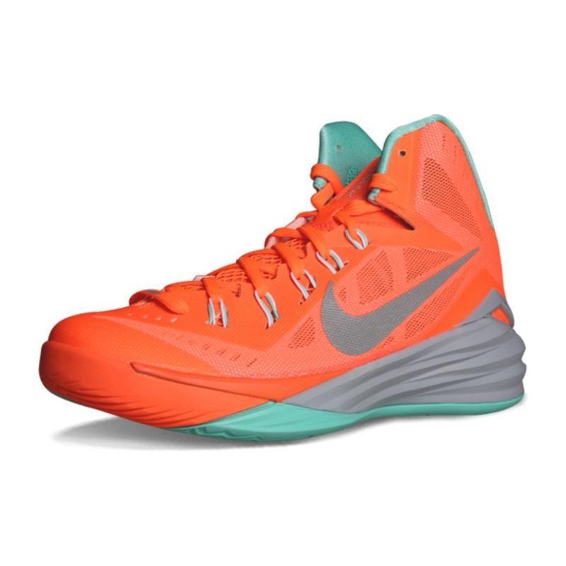 Nike Hyperdunk 2014 Comfortable Performance Shock Absorption Non-Slip Mid-Top Basketball Shoes Men Sneaker George-Orange 653650-801