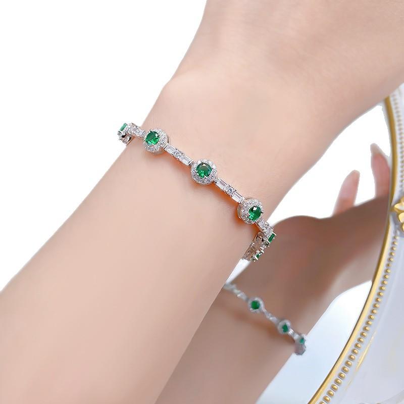 Green Elf Fairy Full Diamond Bracelet Daily Classic Ol