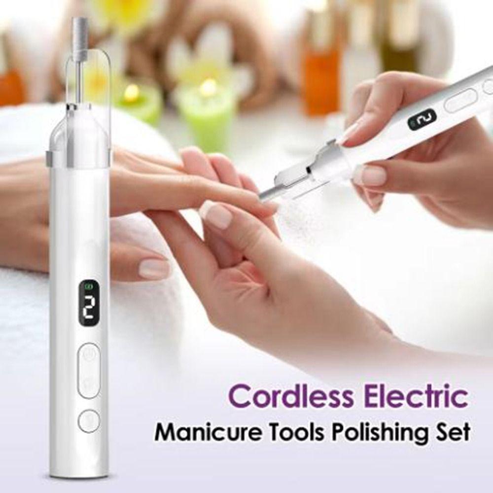 Handheld Electric Nail Polisher LCD Display Wireless Nail Dryer  Personal Polish Manicure Tools