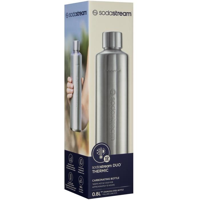 Accessoire - sodastream - bouteille 0,8l - metal - isotherme - duo