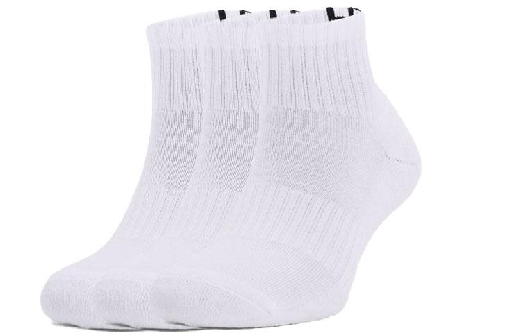 Носки Under Armour Низкие Унисекс 3 пары Белые 1358344-100 M