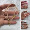 Rosary Bead Wristband Bracelet Magnetic Closure Handmade Christian Prayer Beads Lightweight Easy To Wear Spiritual Jewelry Gift