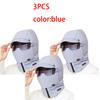 1/2/3PCS Outdoor Windproof Warm Mask Thickened Full Face Head Cover with Goggles Adjustable Cycling Sking Unisex Motorcycle Mask