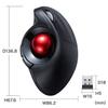 SANWA SUPPLY Kabelloser Ergo Trackball MA-WTB178BK